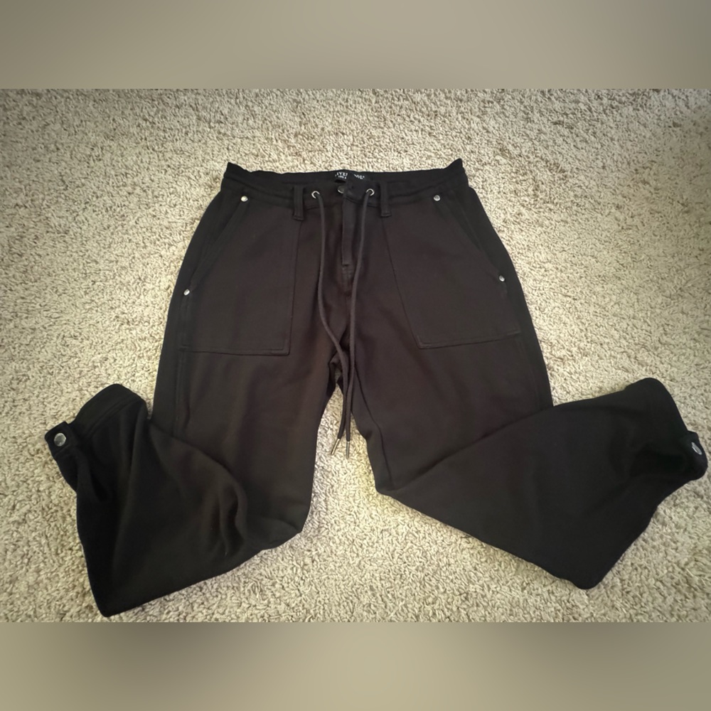 Black Liverpool Drawstring Joggers